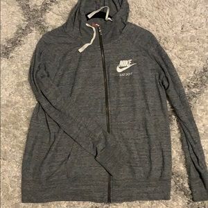 Nike grey hooded sweatshirt!